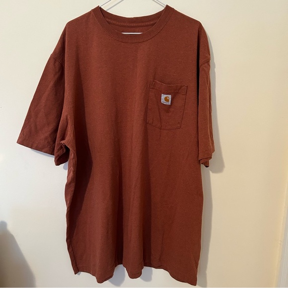 Carhartt Other - Carhartt Shirt 2XL Orange Short Sleeve Tee Pocket XXL